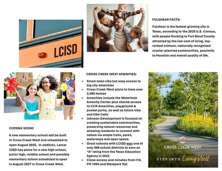 Fun Fulshear Facts & CCW Amenities Fun Fulshear Facts & CCW Amenities