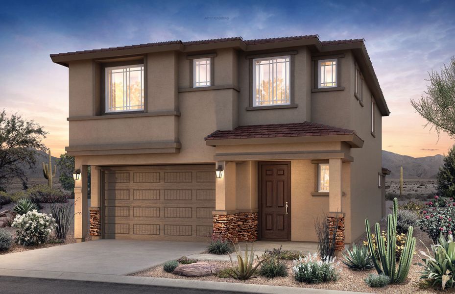 Representative exterior photo of a completed home built from the McCleary by Pulte Homes in Allen Ranches, Litchfield Park, AZ (Image 17).