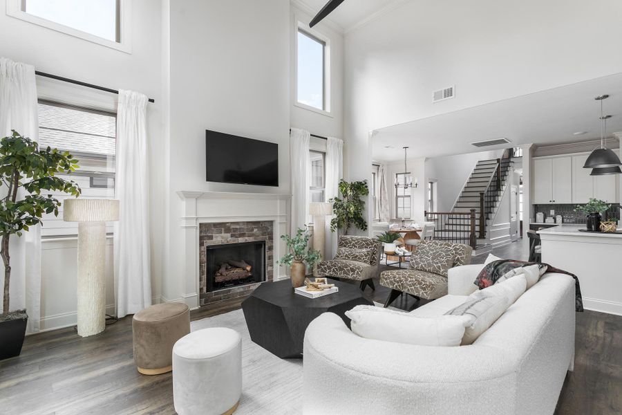 Furnished interior view inside a new home in The Farmstead, Hixson (Image 5).