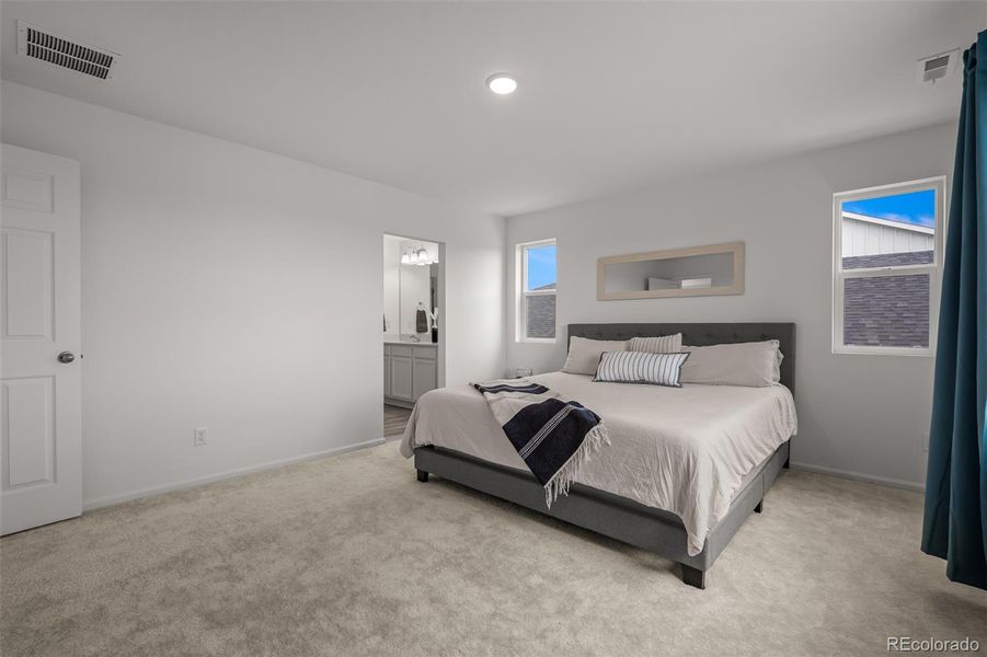 Furnished interior view inside a new home in , Colorado Springs (Image 7).