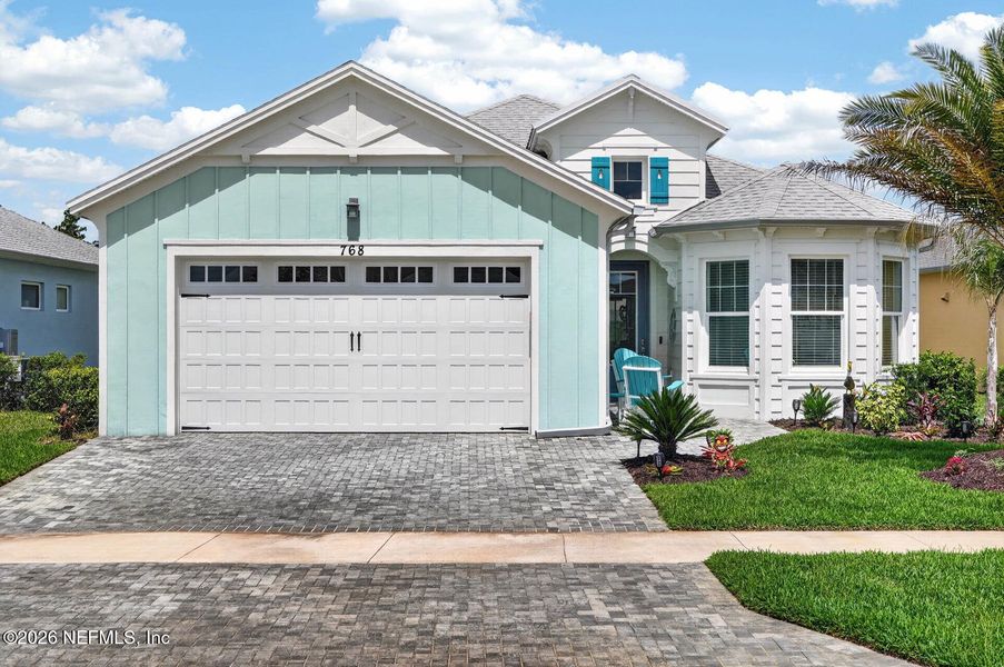 Front exterior of a new home in , Daytona Beach, FL, highlighting curb appeal (Image 29). Front exterior of a new home in , Daytona Beach, FL, highlighting curb appeal (Image 29).