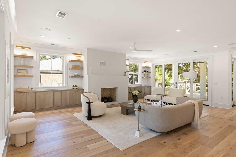 Furnished interior view inside a new home in , Isle Of Palms (Image 6). Furnished interior view inside a new home in , Isle Of Palms (Image 6).