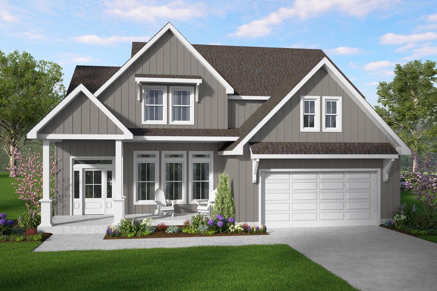 Representative exterior photo of a completed home built from the Savannah by Hunter Quinn Homes in Autumn Mill, Seneca, SC (Image 28).