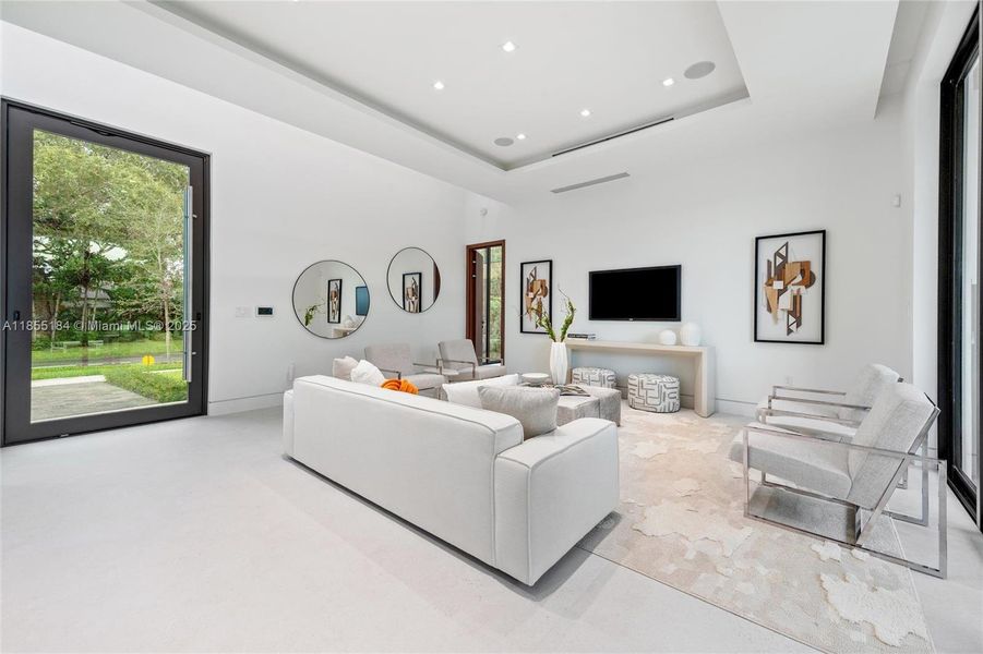 Furnished interior view inside a new home in , Miami (Image 39). Furnished interior view inside a new home in , Miami (Image 39).