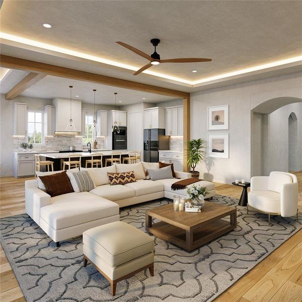 Furnished interior view inside a new home in , Apopka (Image 5).