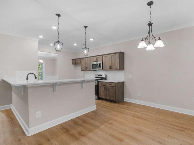 Furnished interior view inside a new home in , Monticello (Image 10).