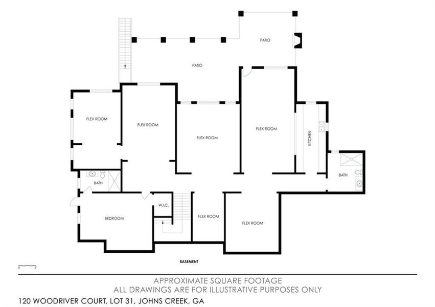 2D floor plan layout of this home in , Johns Creek, GA (Image 7).
