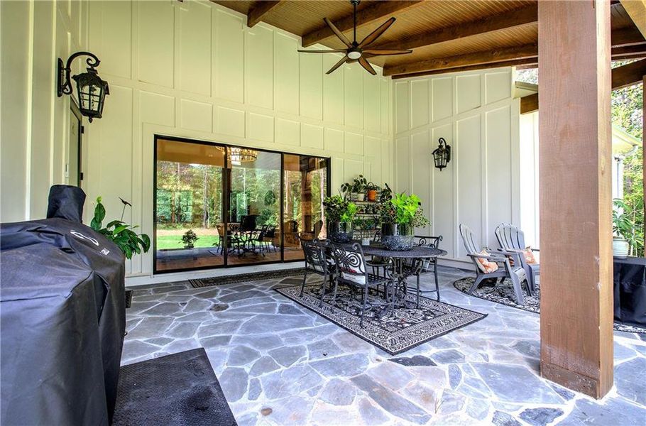 Exterior details and patio area of a home in , Acworth (Image 28).