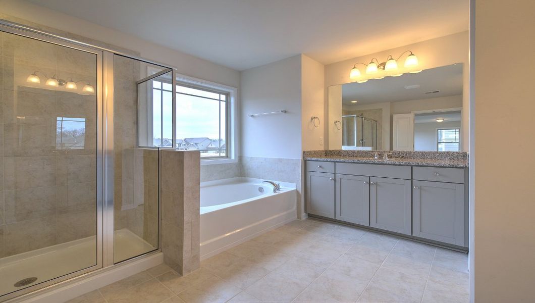Furnished interior view inside a new home in Reserve at Tap Root Farms, Fletcher (Image 10).