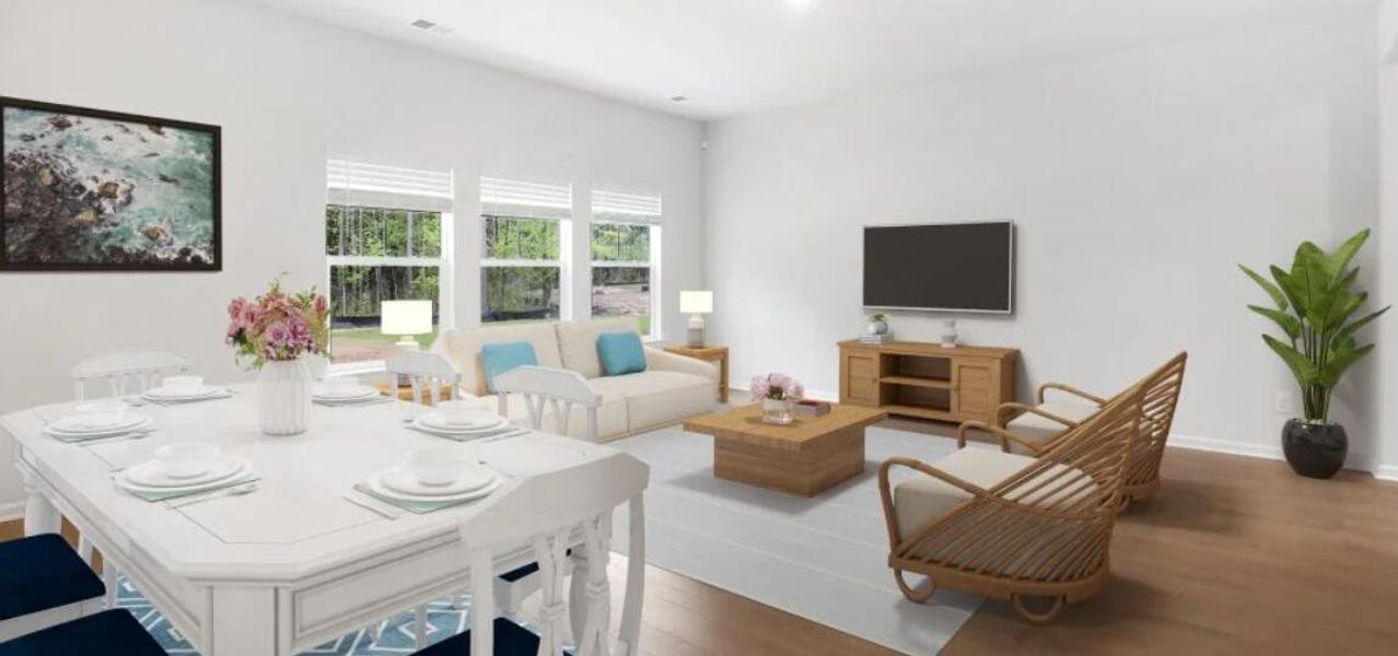 Furnished interior view inside a new home in Limehouse Farms, Summerville (Image 3).