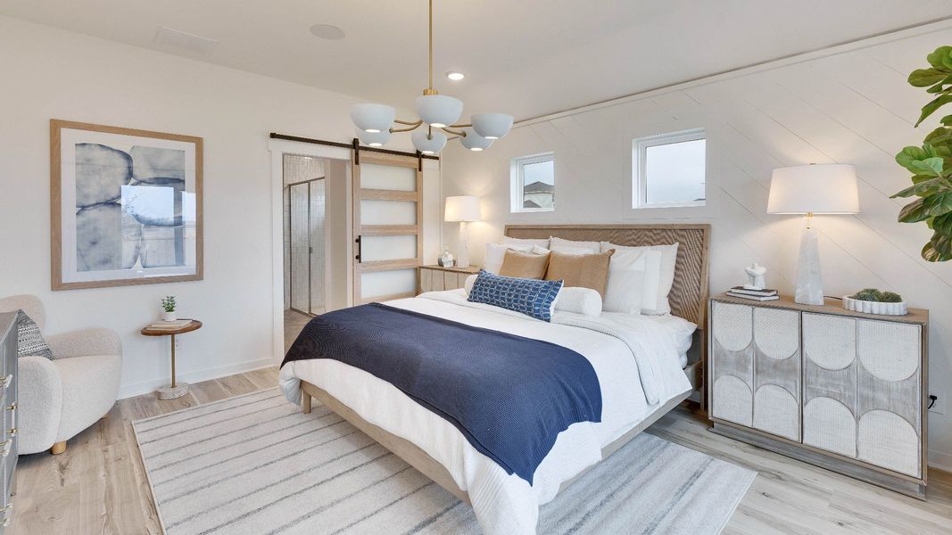 Representative furnished interior of a home built from the Meyerson by DRB Homes in Hunters Glen, Jarrell (Image 25).