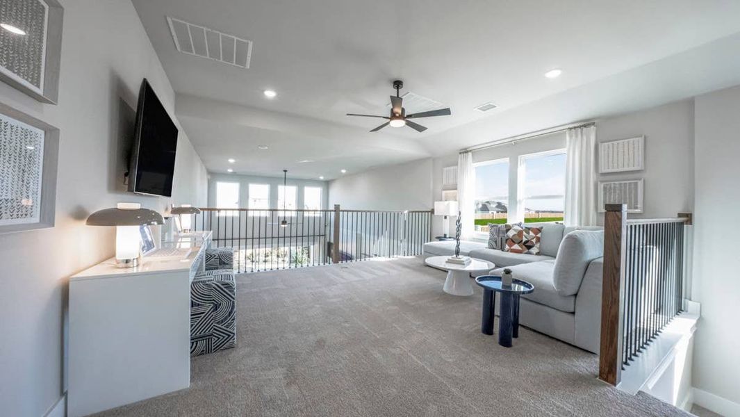 Representative furnished interior of a home built from the Roosevelt Select F by First Texas Homes in Parkside, Denton (Image 21).