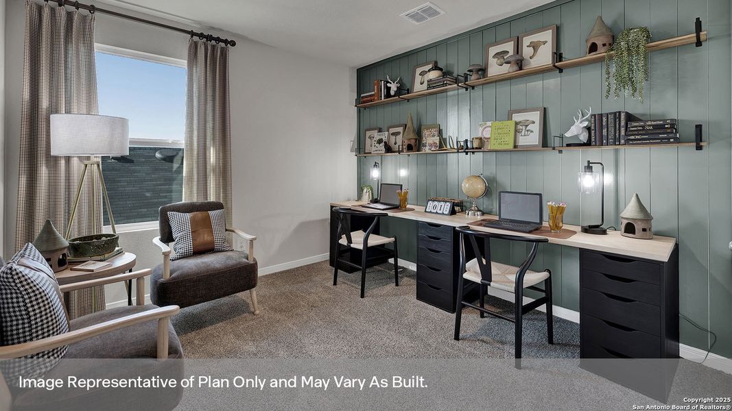 Furnished interior view inside a new home in Whisper South, San Marcos (Image 12).