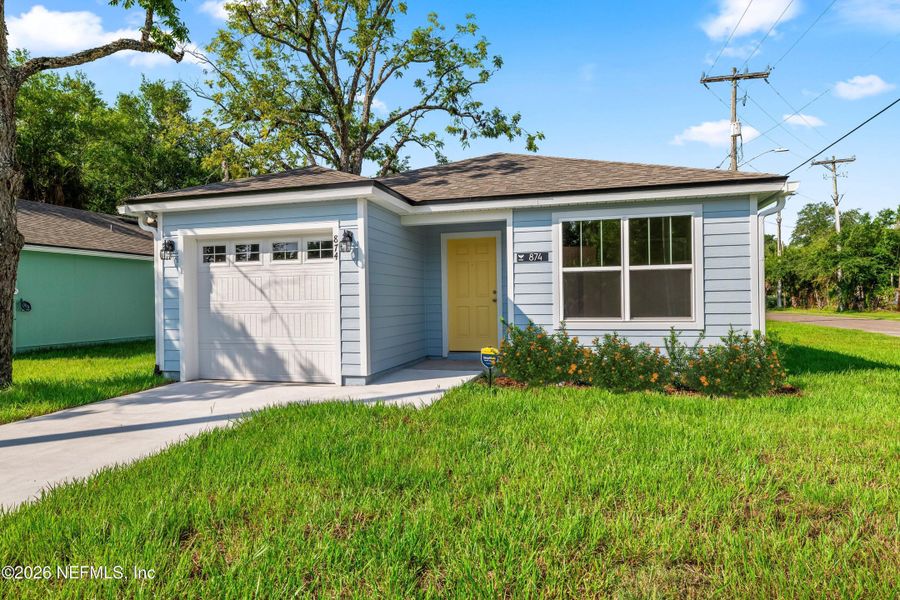 Front exterior of a new home in , Jacksonville, FL, highlighting curb appeal (Image 1). Front exterior of a new home in , Jacksonville, FL, highlighting curb appeal (Image 1).