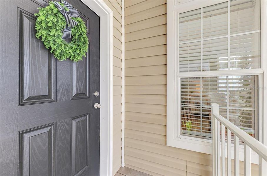 Exterior details and patio area of a home in , North Port (Image 22).