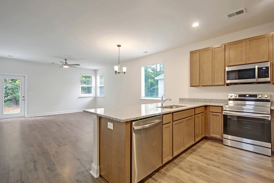 Adger Kitchen Overlooking Living Room