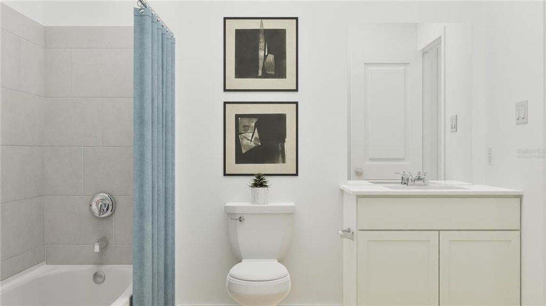 Furnished interior view inside a new home in , Clermont (Image 5).