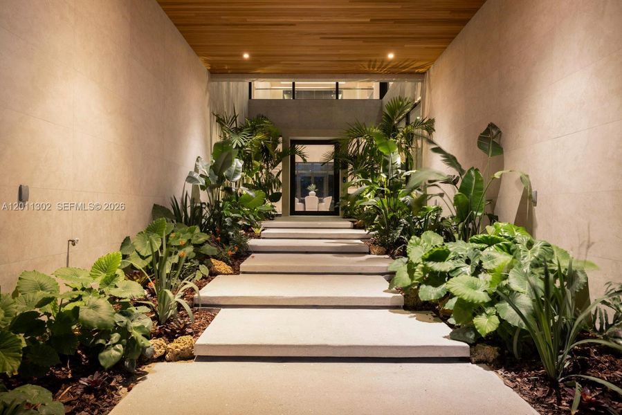 Exterior details and patio area of a home in , North Miami (Image 44).