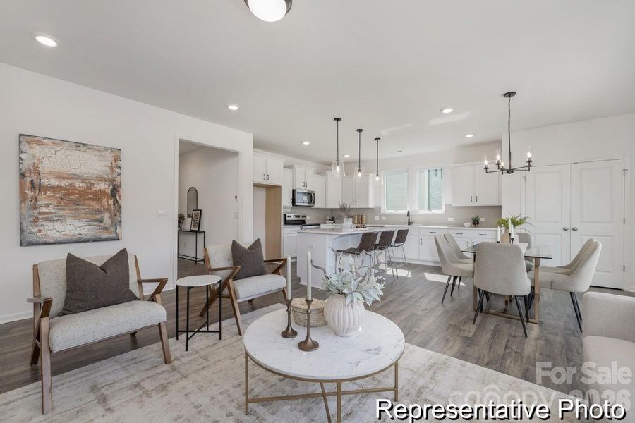 Furnished interior view inside a new home in Whispering Hills, Locust (Image 14). Furnished interior view inside a new home in Whispering Hills, Locust (Image 14).