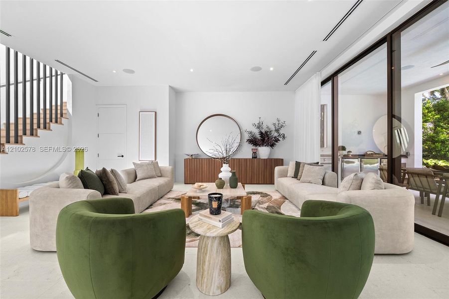 Furnished interior view inside a new home in , Miami (Image 12).