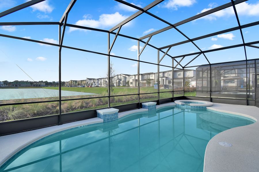 Representative exterior details of a home built from the Sandalwood II by Park Square Residential in Paradiso Grande, Orlando (Image 3).