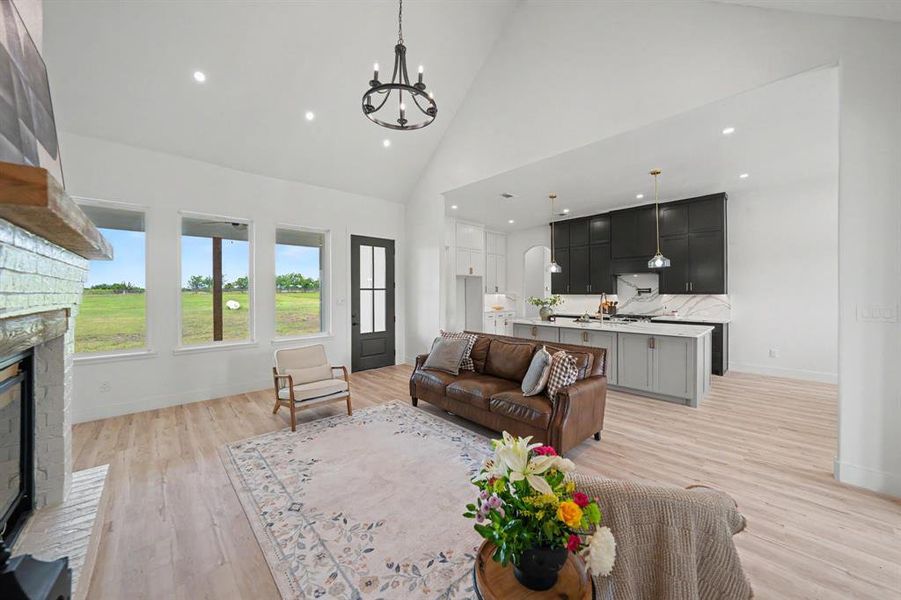 Furnished interior view inside a new home in , Celeste (Image 10).