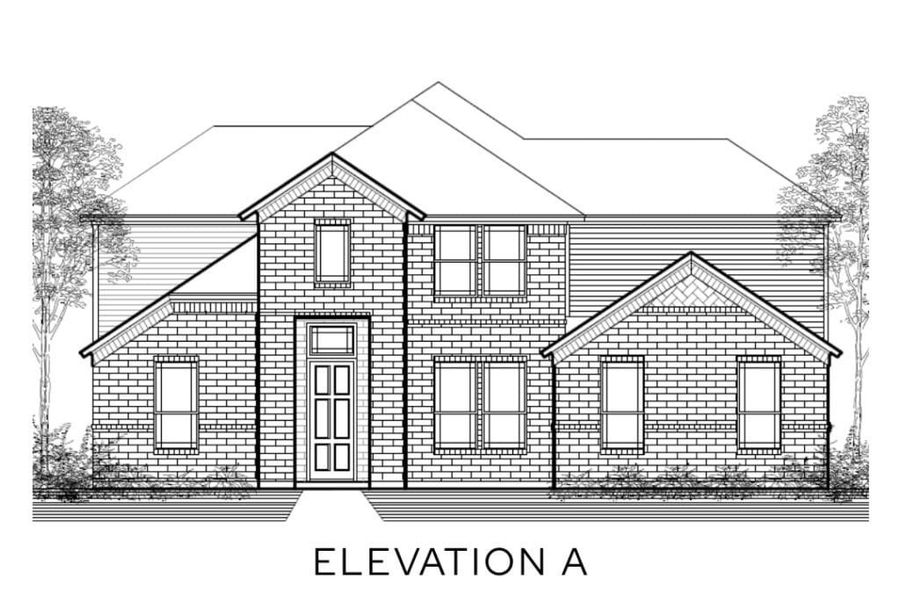Representative rendering of the exterior for the The Carlyle I by Lillian Custom Homes (Image 3).