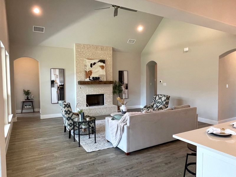 Furnished interior view inside a new home in LeTara, Haslet (Image 5). Furnished interior view inside a new home in LeTara, Haslet (Image 5).
