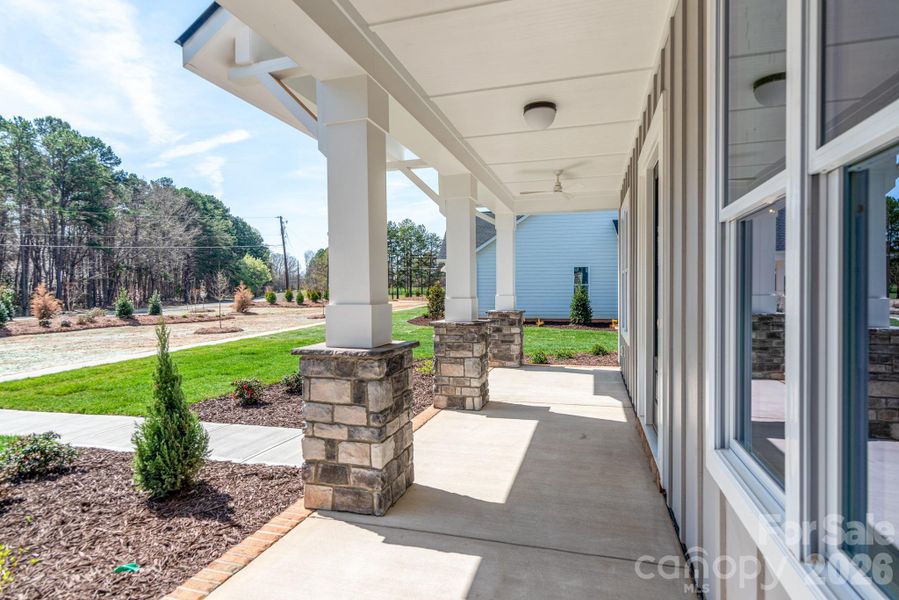Exterior details and patio area of a home in Bailey's Glen, Huntersville (Image 3).