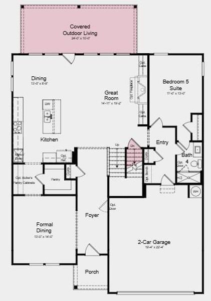2D floor plan layout of this home in Oakmead, Buford, GA (Image 2). 2D floor plan layout of this home in Oakmead, Buford, GA (Image 2).