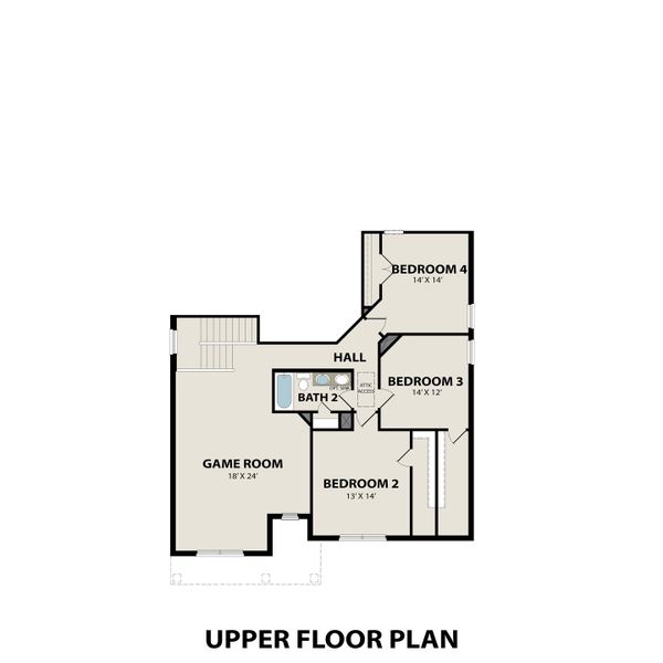 2D floor plan layout for the The Ridgeport E-BC by Davidson Homes LLC in Benders Cove, Mount Juliet, TN (Image 3). 2D floor plan layout for the The Ridgeport E-BC by Davidson Homes LLC in Benders Cove, Mount Juliet, TN (Image 3).