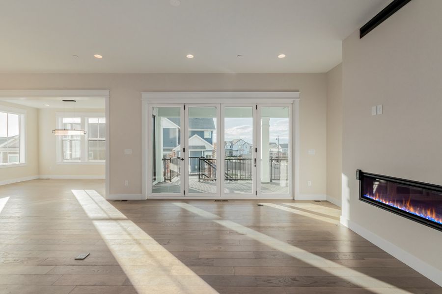 Representative unfurnished interior of a home built from the Luxe by Scott Felder Homes in Westerly, Erie (Image 15).