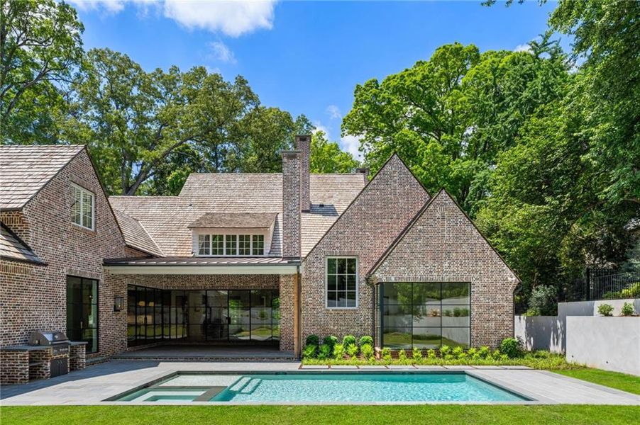 Front exterior of a new home in , Atlanta, GA, highlighting curb appeal (Image 19). Front exterior of a new home in , Atlanta, GA, highlighting curb appeal (Image 19).