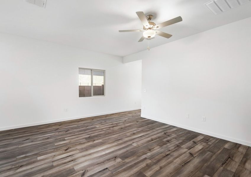 The first floor has tons of natural lighting creating a warm, inviting space.