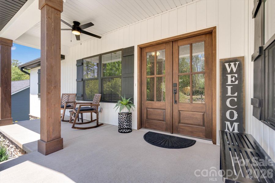 Exterior details and patio area of a home in , Lenoir (Image 25).