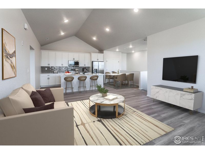 Furnished interior view inside a new home in Raindance Condos, Windsor (Image 7).