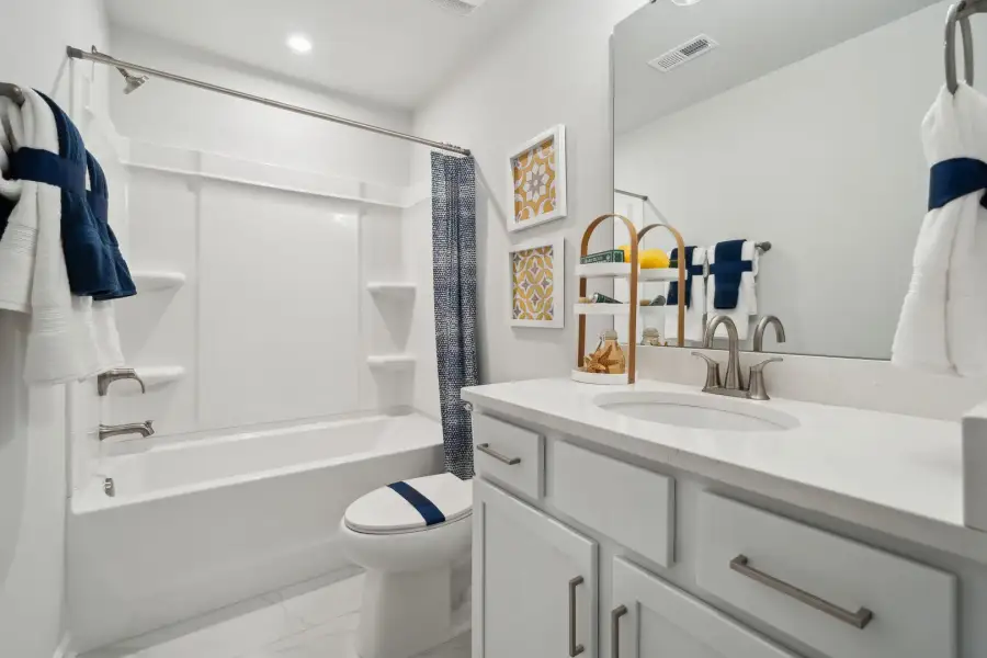 Furnished interior view inside a new home in Fallbrook Single Family Homes, Indian Trail (Image 23).