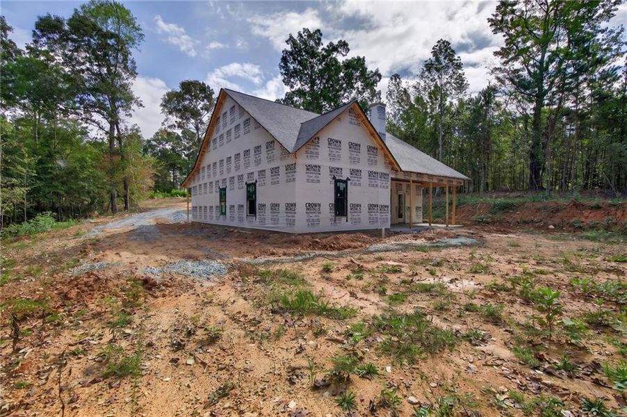 In-progress construction of a new home in , Buchanan, GA (Image 37).