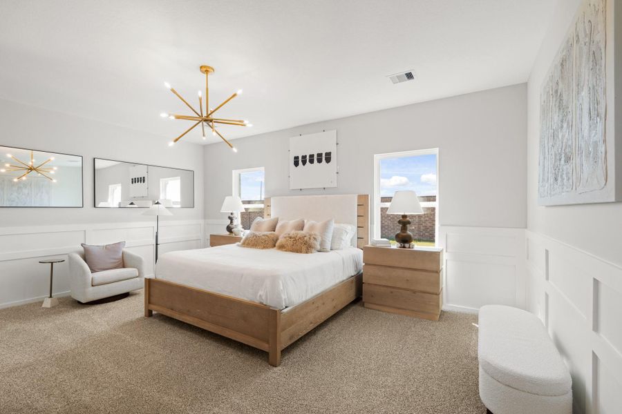 Furnished interior view inside a new home in Newport Pointe, Crosby (Image 13).