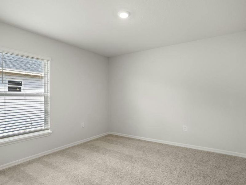 Large secondary bedrooms provide space for everyone in your household.