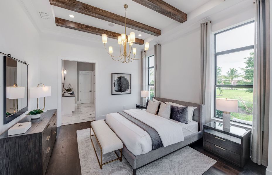 Representative furnished interior of a home built from the Sanibel by DiVosta in Orchid Isles, Palm Beach Gardens (Image 5).