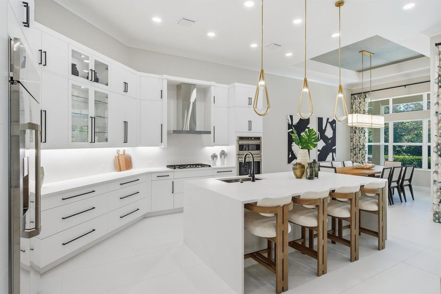 Furnished interior view inside a new home in The Strand, Vero Beach (Image 17).