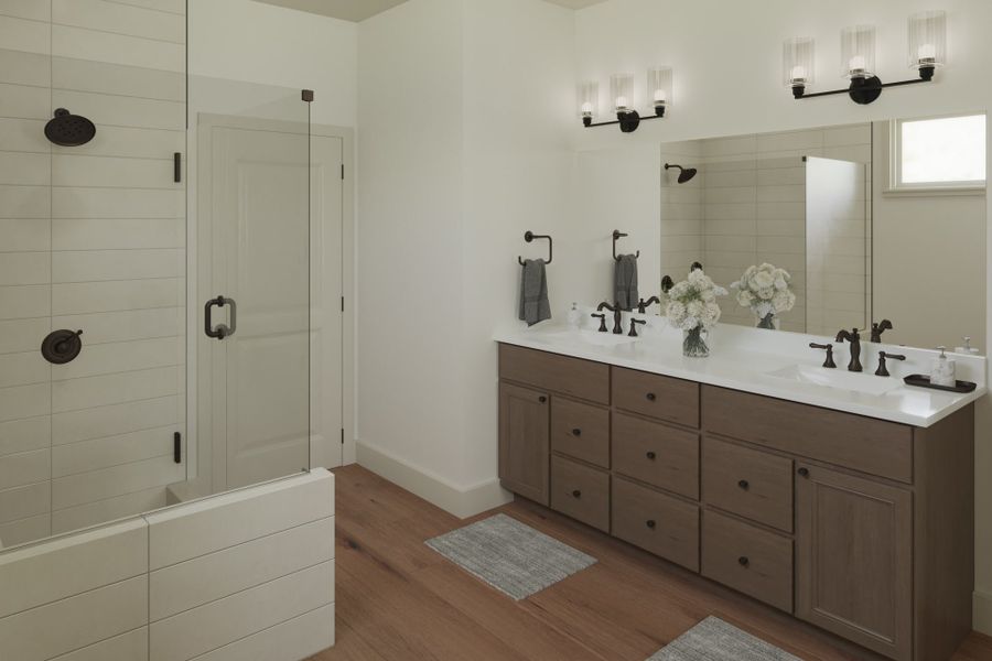 Representative furnished interior of a home built from the Winston by Fischer Homes in The Dunes at Sandbar, Santa Rosa Beach (Image 6).