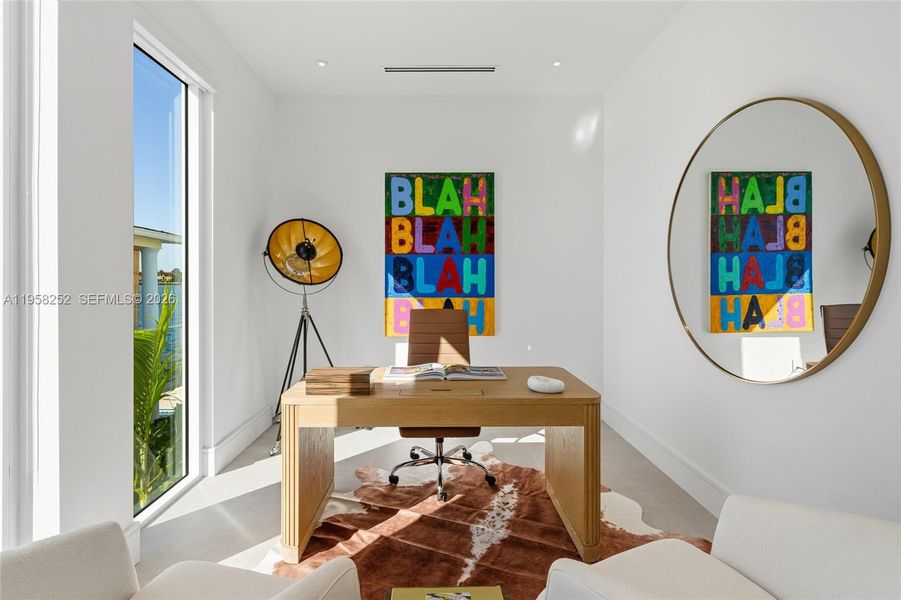 Furnished interior view inside a new home in , Miami Beach (Image 16). Furnished interior view inside a new home in , Miami Beach (Image 16).