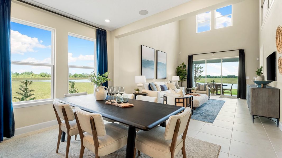 Furnished interior view inside a new home in Indigo Creek, Apollo Beach (Image 9).