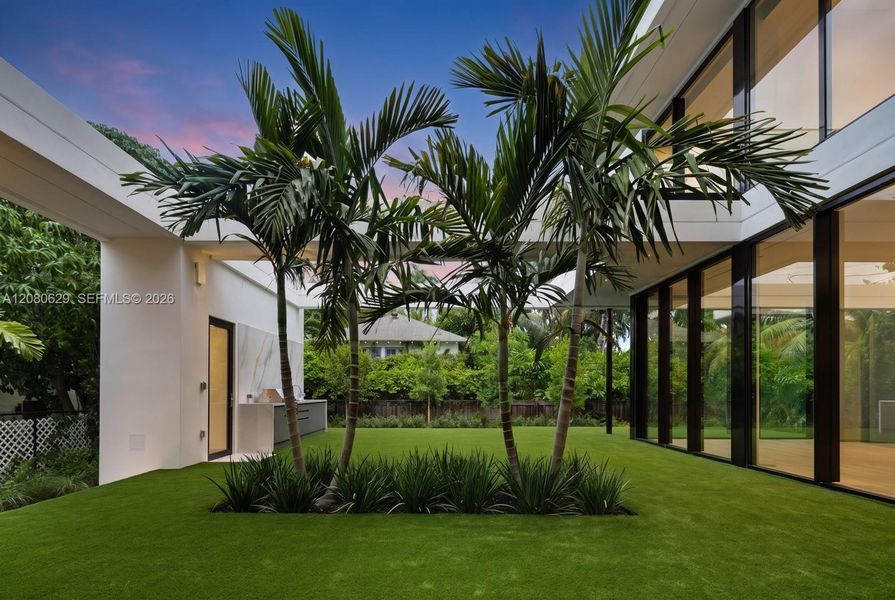 Exterior details and patio area of a home in , Miami Beach (Image 23).