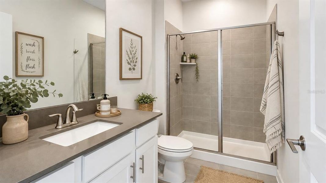 Furnished interior view inside a new home in , Davenport (Image 19).
