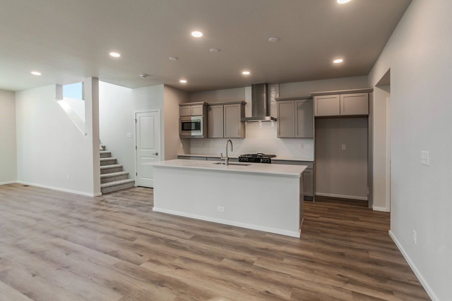 Furnished interior view inside a new home in Trailside, Timnath (Image 12).