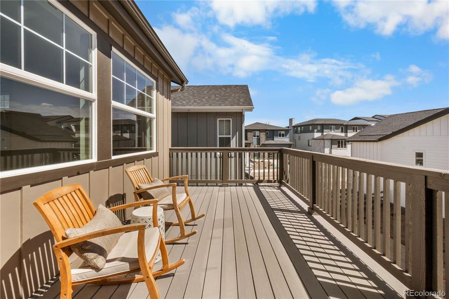 Primary bedroom balcony