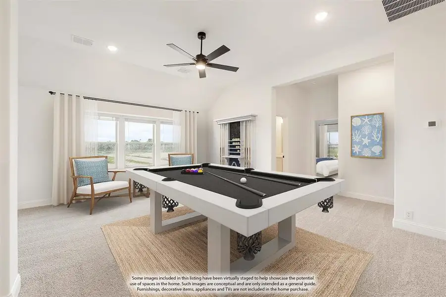 Furnished interior view inside a new home in Glenbrook, Red Oak (Image 8).